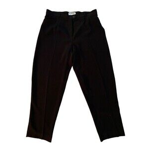 NWOT Le Painty Paris Women size FR 46/US 14 Black High Rise Chelsea Trousers